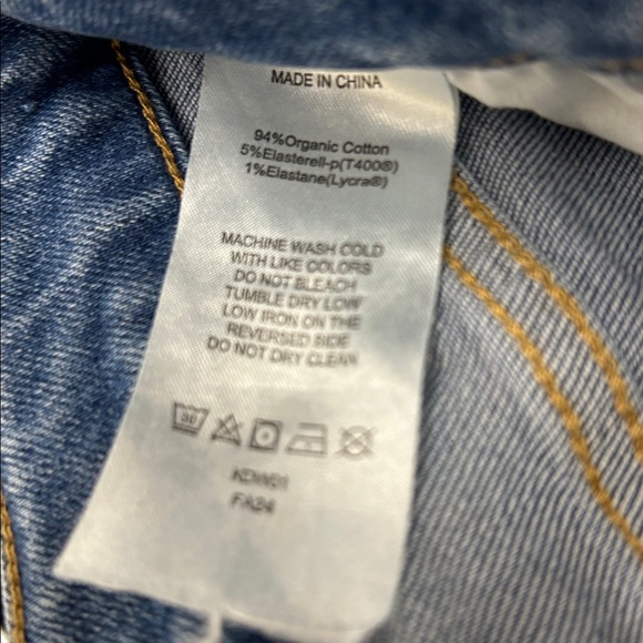 Quince Bella Stretch High Rise Kick Flare Jeans in Medium Wash Size 26 New - Picture 4 of 4